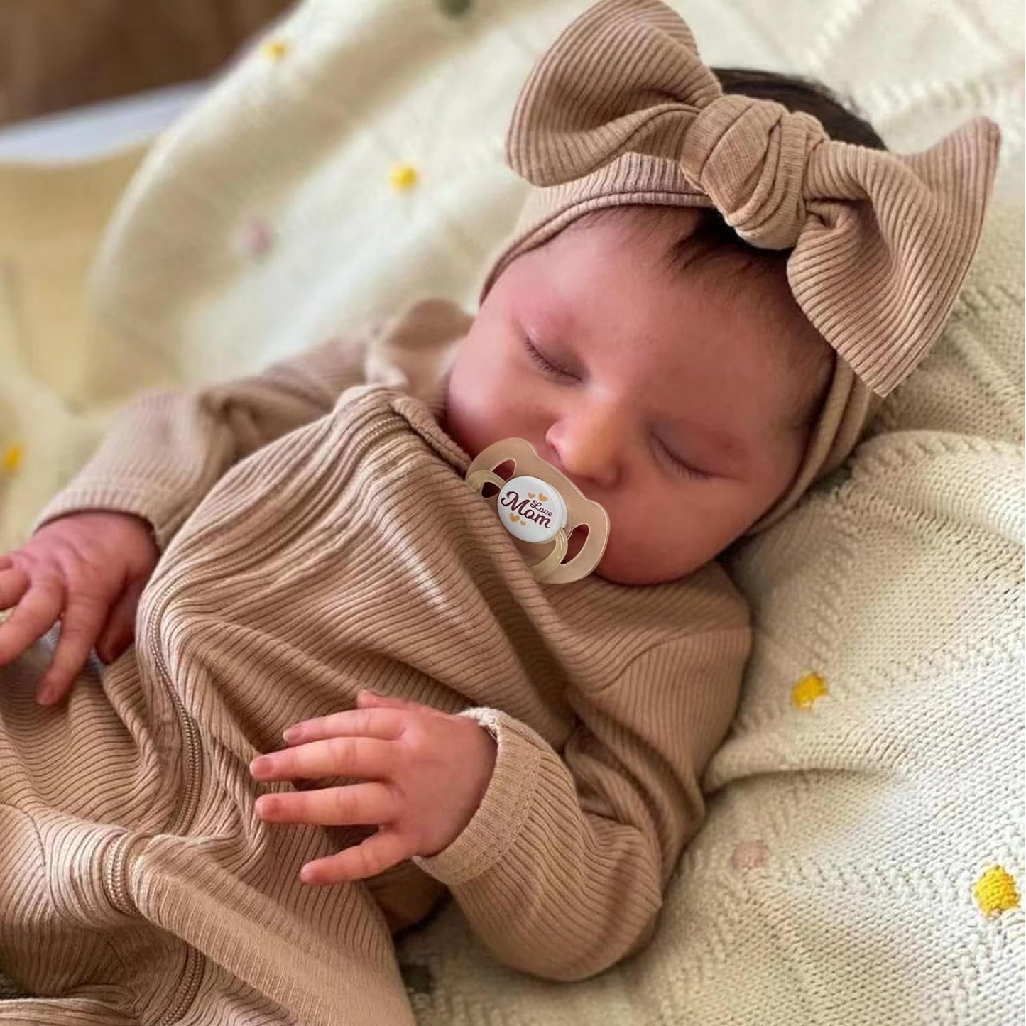 ADFO Real Life Reborn Baby Doll Girl 20in – Lifelike Vinyl with Accessories for Ages 3+