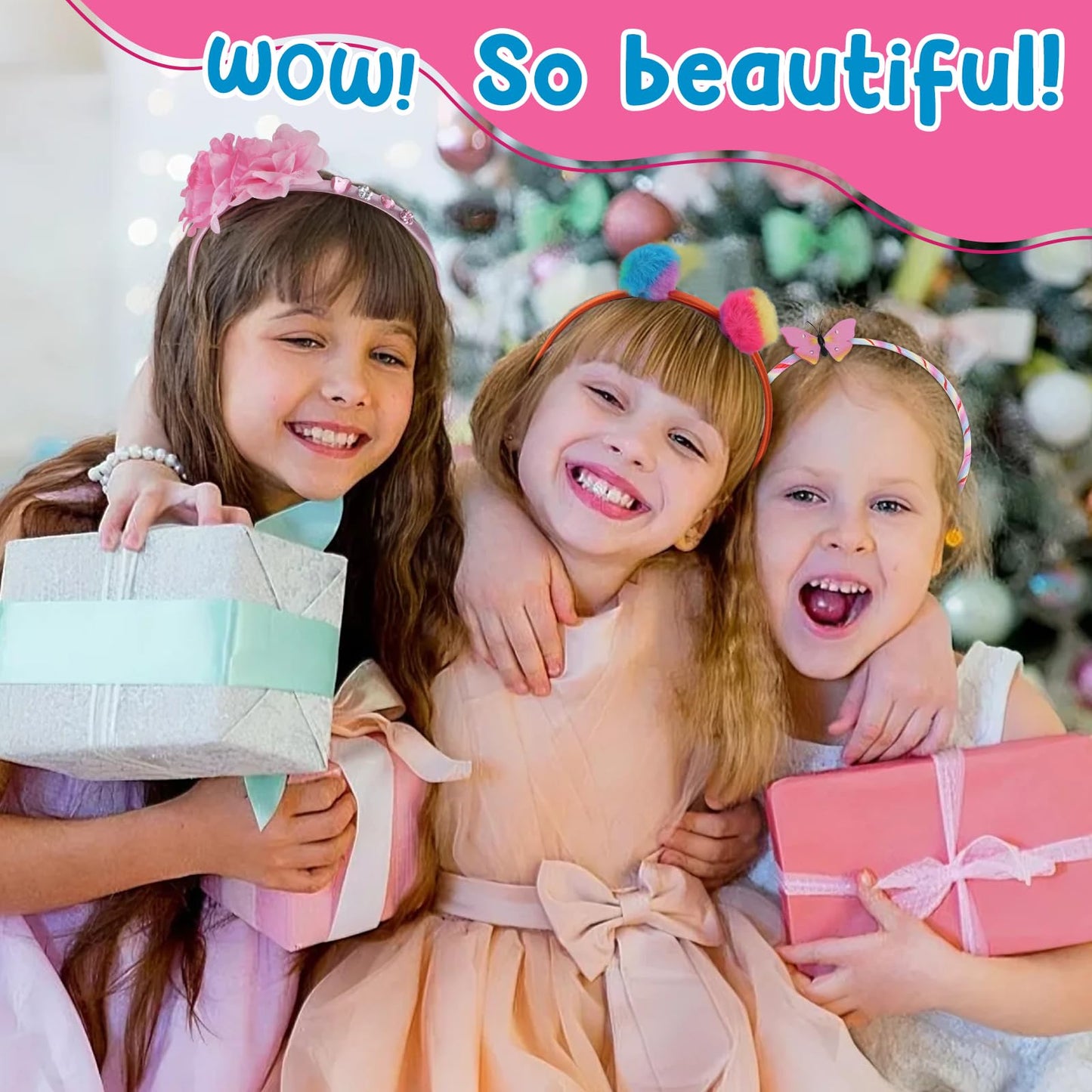 Adinomiency DIY Headband Kit for Kids – 50+ Pieces, 12+ Wearable Creations