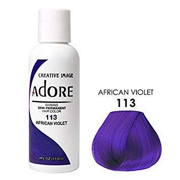 Adore Semi Permanent Hair Dye Colour - Vibrant, Ammonia-Free Colour & Shine for All Hair Types 118ml