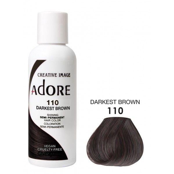 Adore Semi Permanent Hair Dye Colour - Vibrant, Ammonia-Free Colour & Shine for All Hair Types 118ml