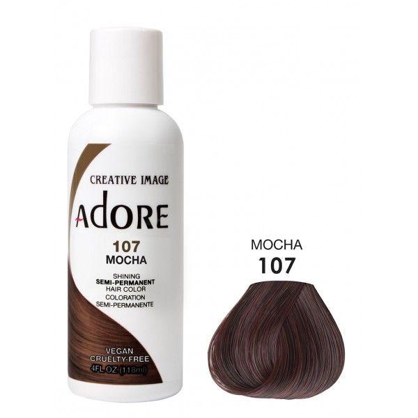 Adore Semi Permanent Hair Dye Colour - Vibrant, Ammonia-Free Colour & Shine for All Hair Types 118ml