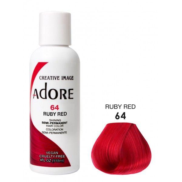 Adore Semi Permanent Hair Dye Colour - Vibrant, Ammonia-Free Colour & Shine for All Hair Types 118ml