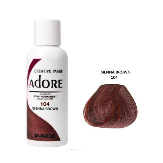 Adore Semi Permanent Hair Dye Colour - Vibrant, Ammonia-Free Colour & Shine for All Hair Types 118ml