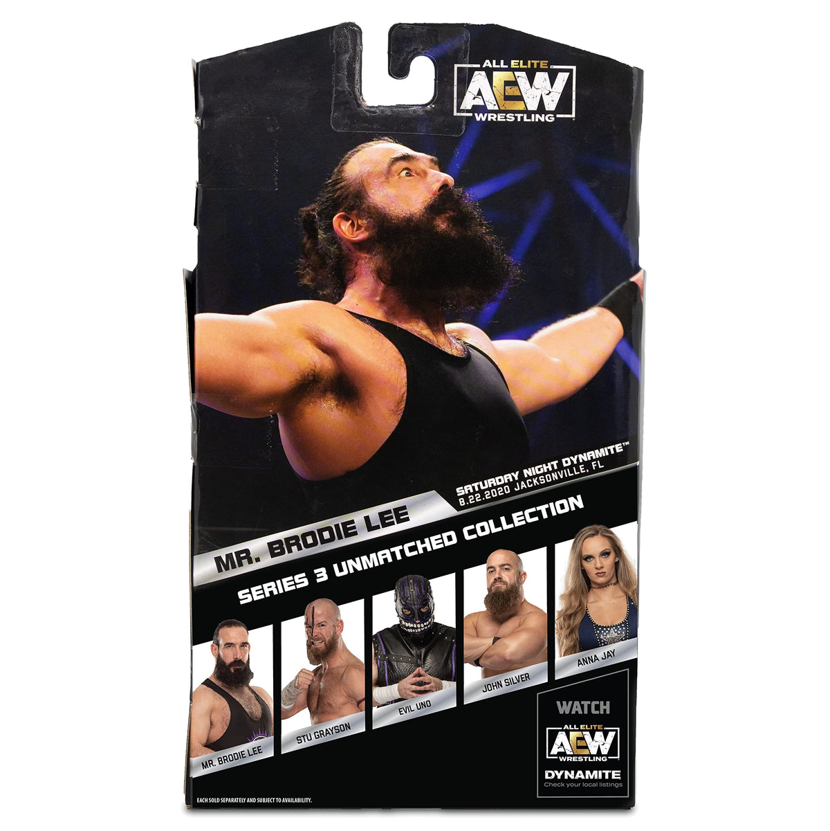 AEW 6-Inch Brodie Lee Figure with Accessories – Unmatched Collection Series 3 | Jazwares Licensed