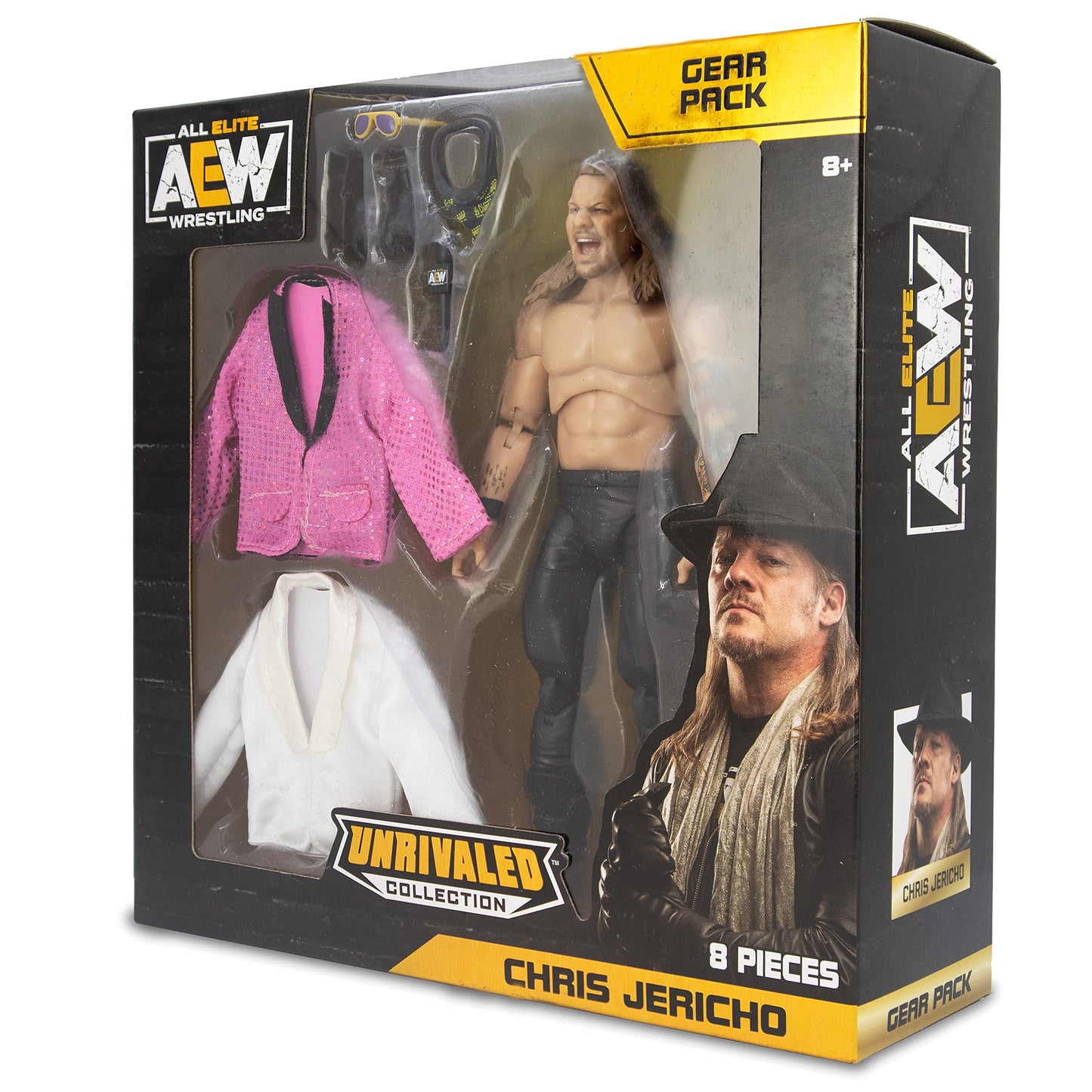 AEW Unrivaled Collection: Chris Jericho Gear Pack – 6.5-Inch Figure (Series 5, Amazon Exclusive)