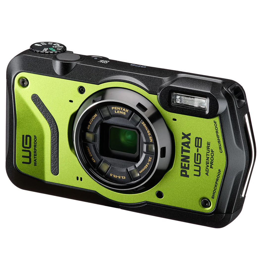 Pentax WG-8 20MP 5x Zoom Tough Compact Camera - Green