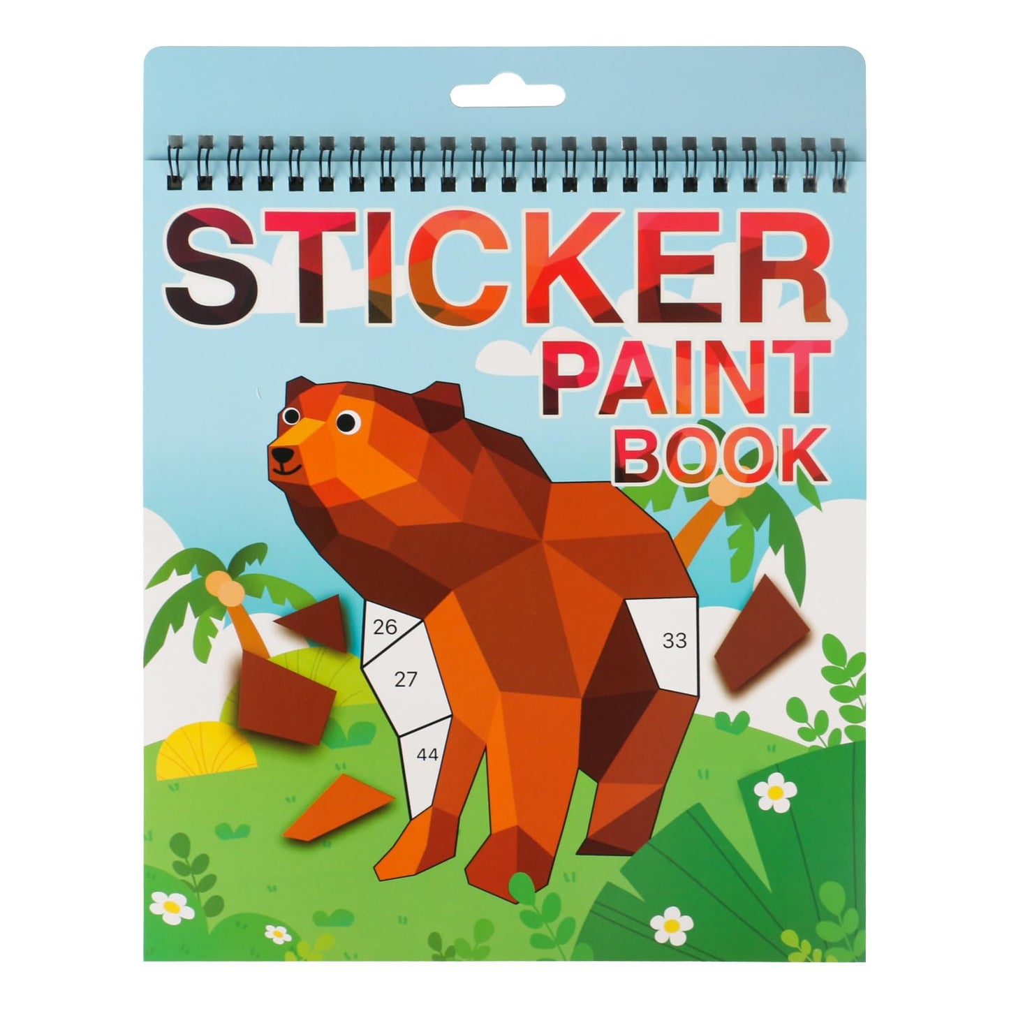 AEAHALY Animal Sticker Paint Books for Kids 4-8 | Travel Activity & Gift Set