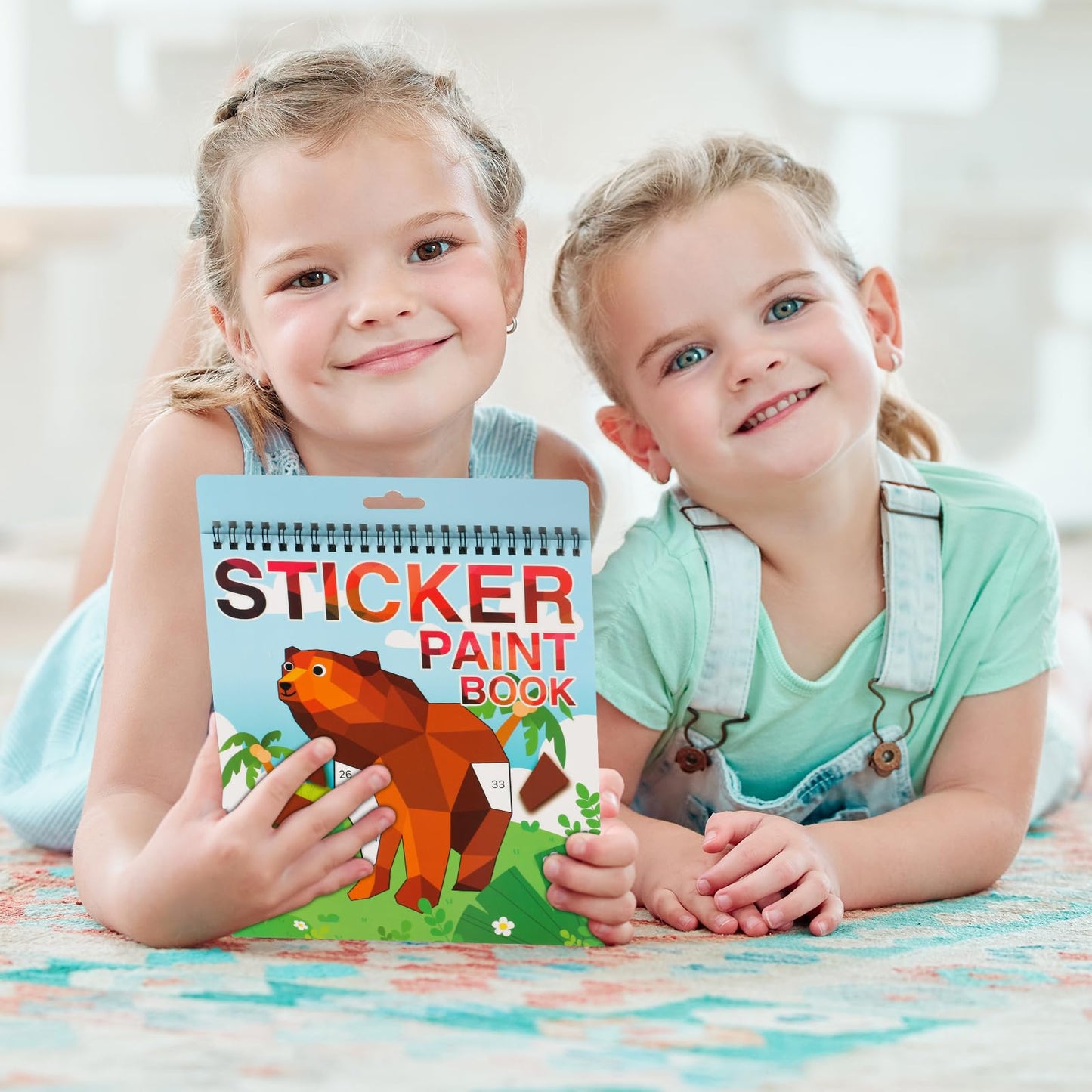 AEAHALY Animal Sticker Paint Books for Kids 4-8 | Travel Activity & Gift Set