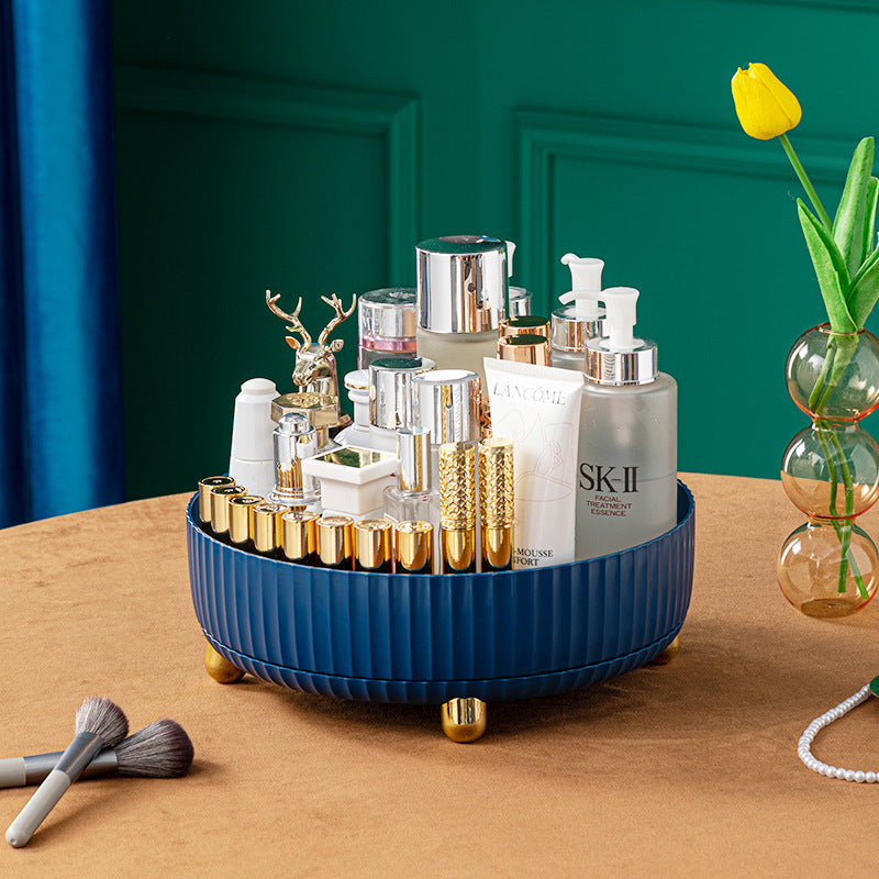 Home Light Luxury Cosmetic Storage Box Can Be Rotated