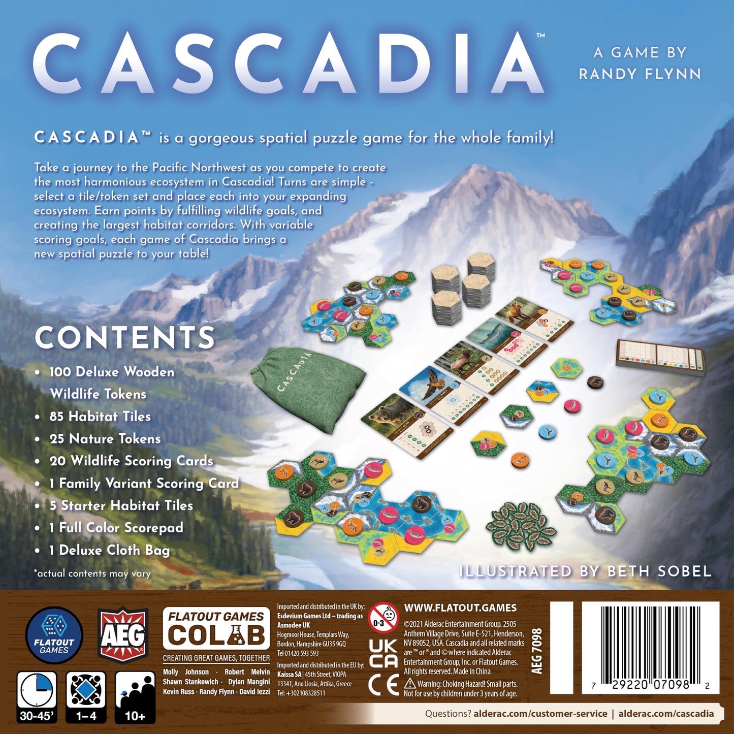 AEG & Flatout Games Cascadia – Award-Winning Pacific Northwest Board Game | Easy to Learn | Ages 10+