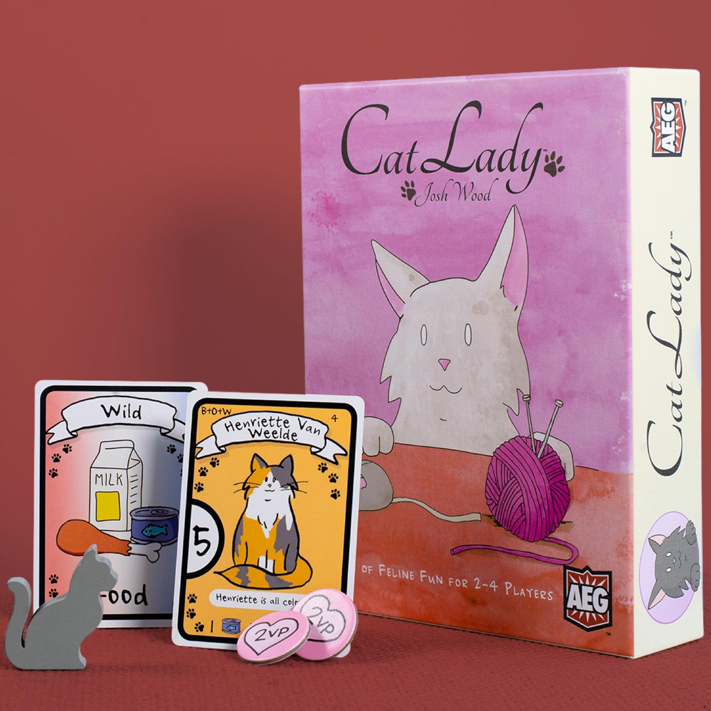 AEG Cat Lady Board Game | Family Card Drafting for 2-4 Players