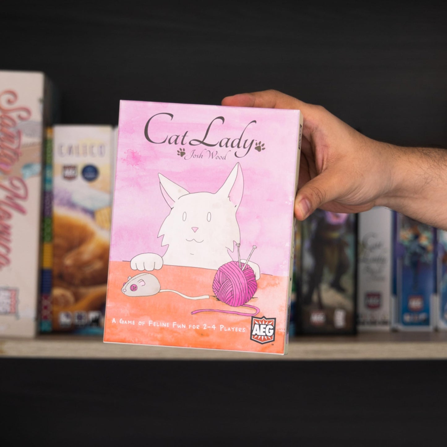 AEG Cat Lady Board Game | Family Card Drafting for 2-4 Players