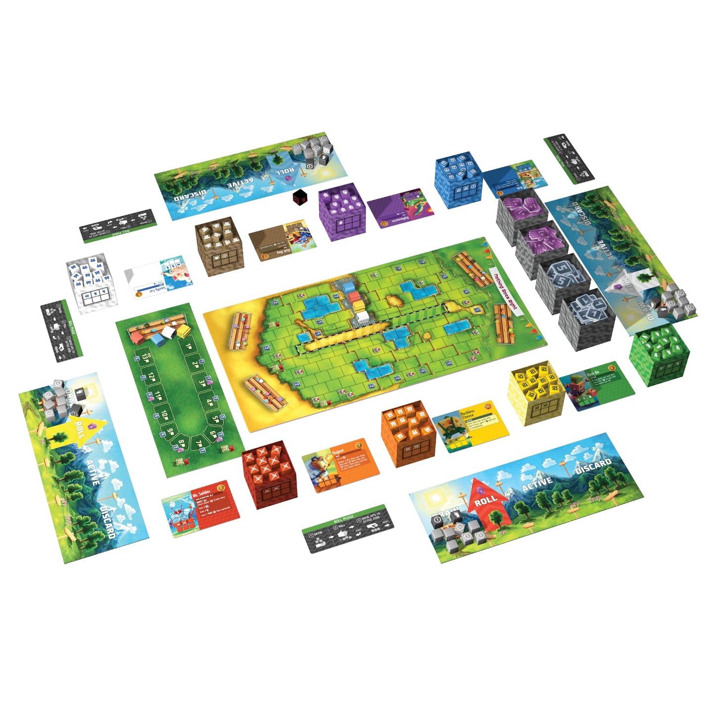 AEG Cubitos Board Game — Award-Winning Dice Racing for 2–4 Players (Ages 10+) | 30–45 Minute Playtime