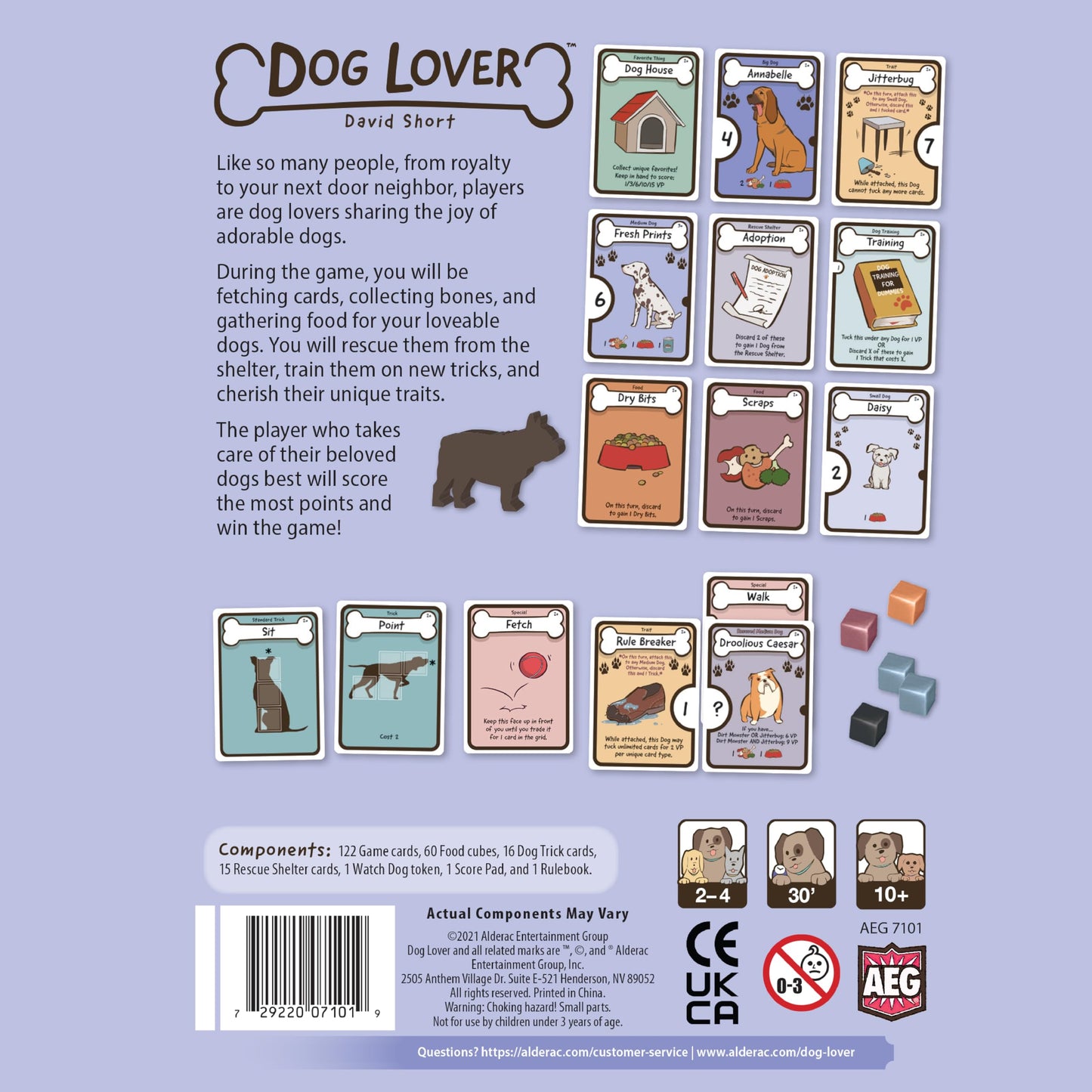 AEG Dog Lover | Family Card Drafting Game for 2-4 Players | 30-Minute Playtime