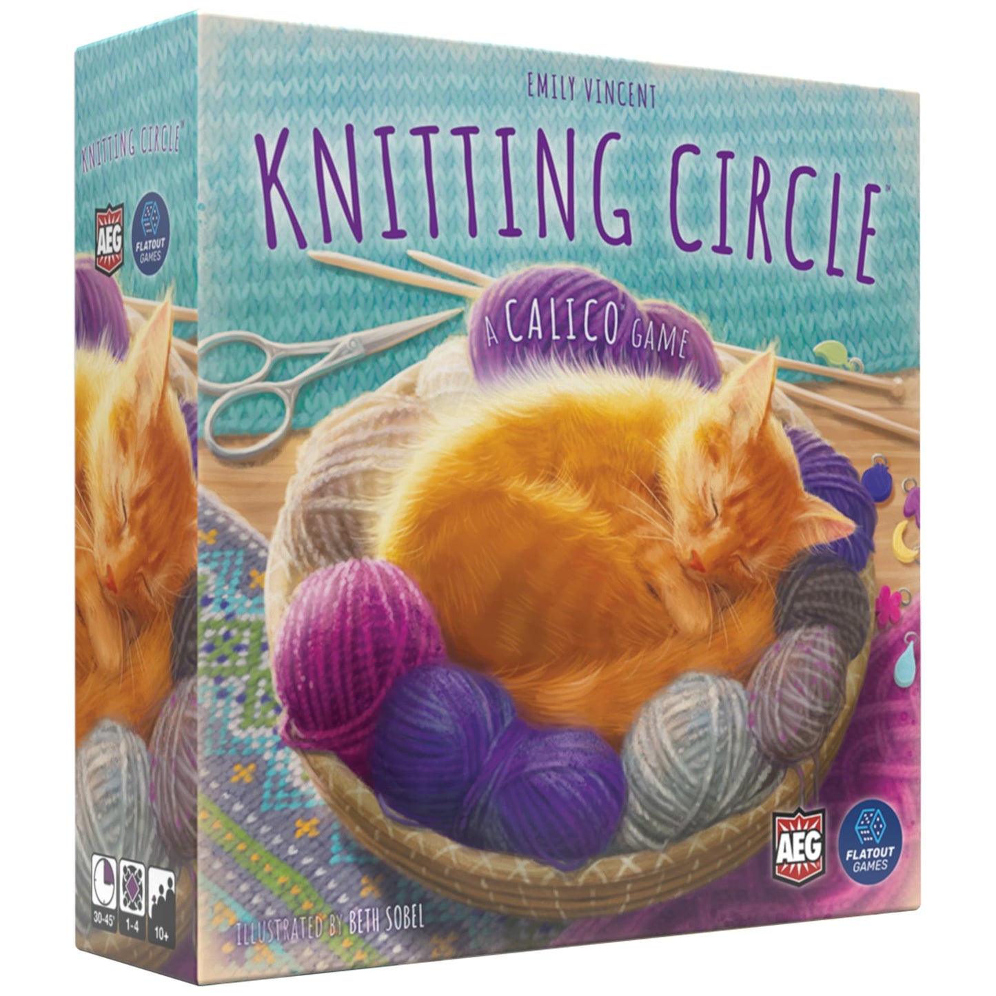 Knitting Circle by AEG & Flatout Games – Cozy Cat-Themed Strategy for 1–4 Players