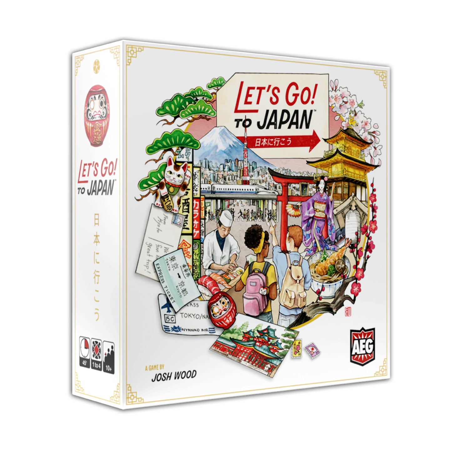 AEG Let's Go! to Japan Board Game — Travel Planning & Storytelling (1-4 Players)