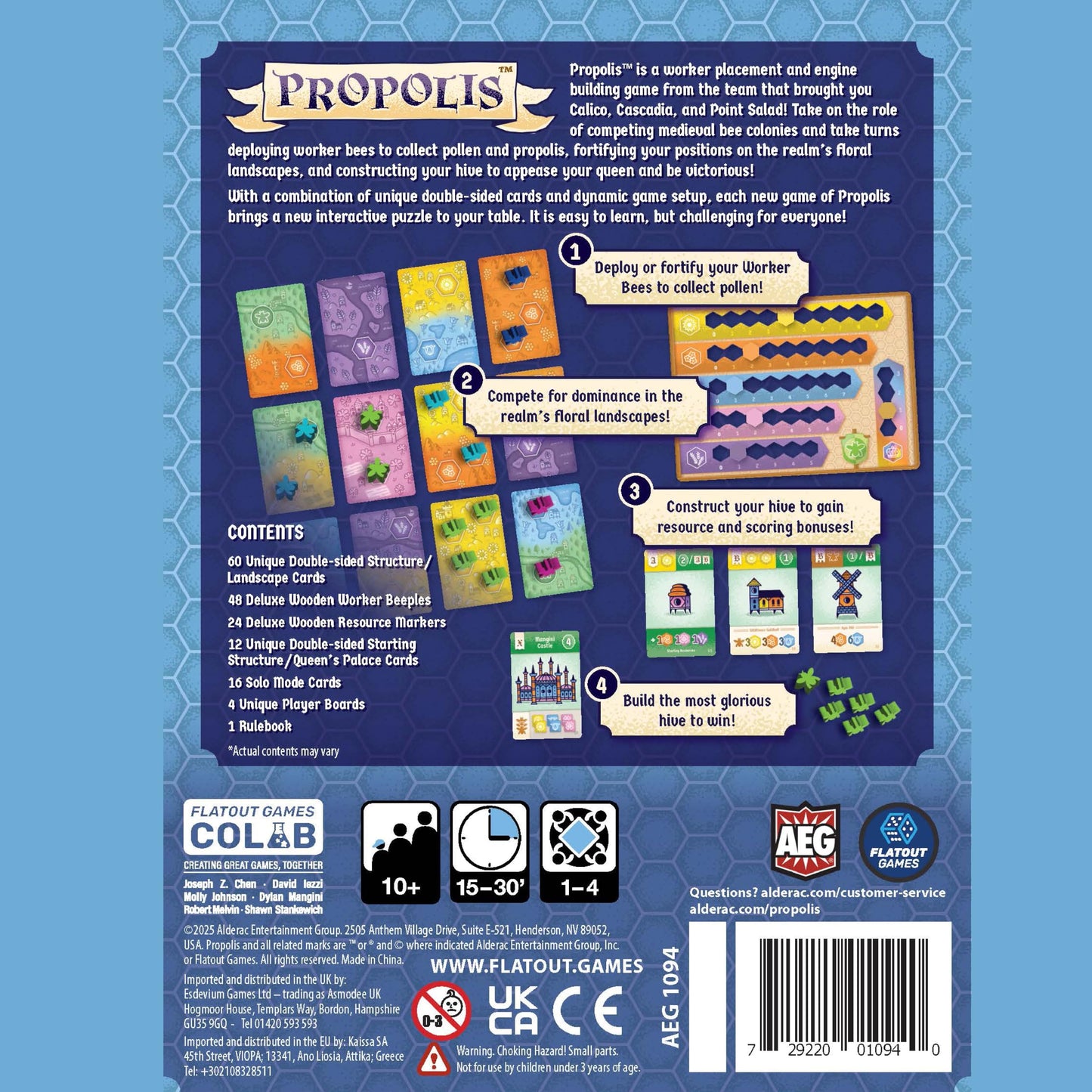 Propolis by AEG & Flatout Games — Big Engine Building Worker Placement in a Small Box | Ages 10+ | 1-4 Players