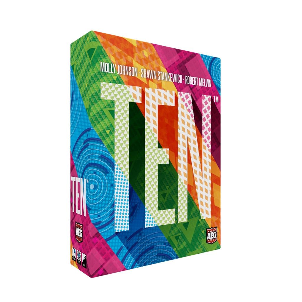 AEG Ten | Push Your Luck Card Game for The Whole Family | Easy to Learn | 2-6 Players | Ages 10+