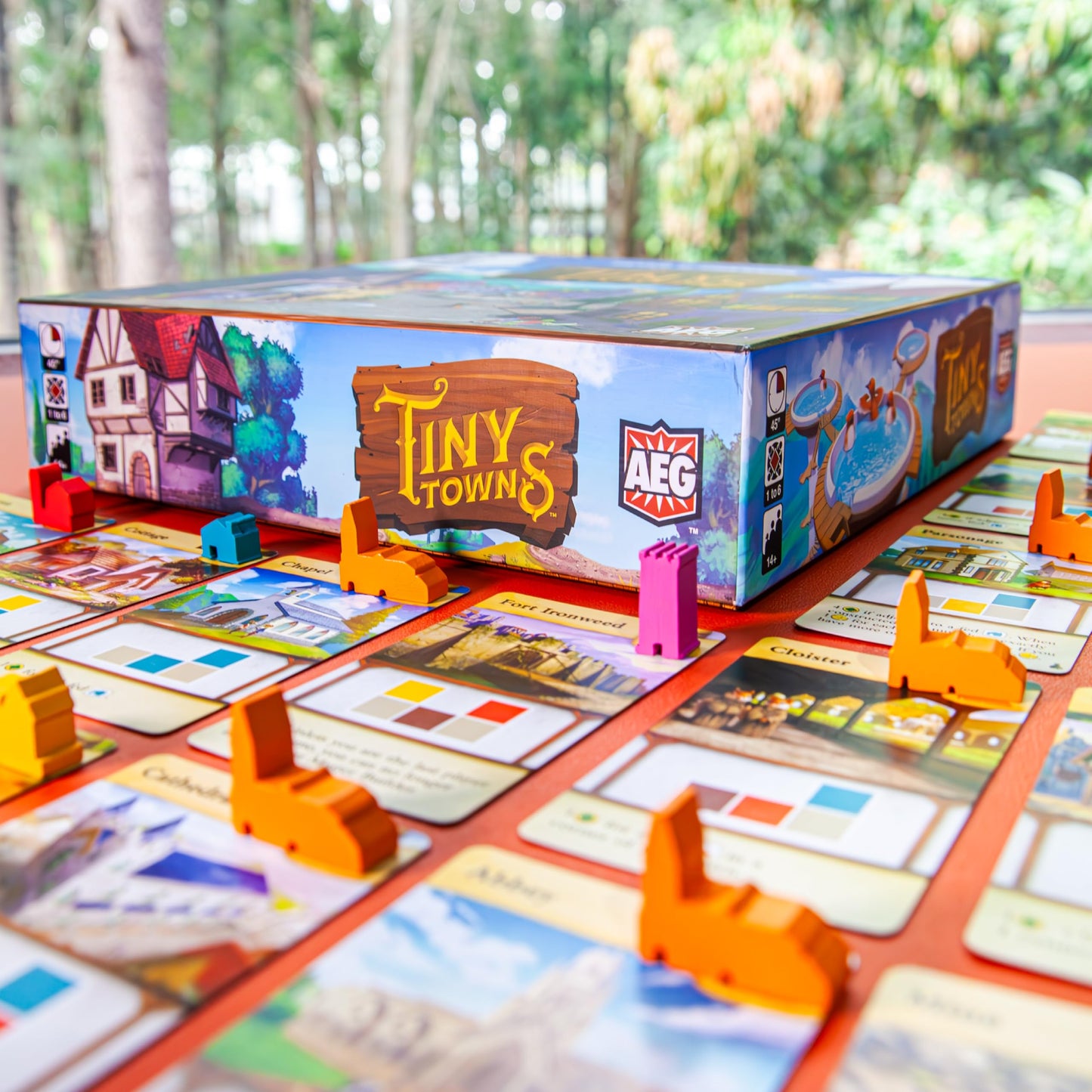 AEG Tiny Towns | Award-Winning Abstract Strategy Board Game for 1-6 Players