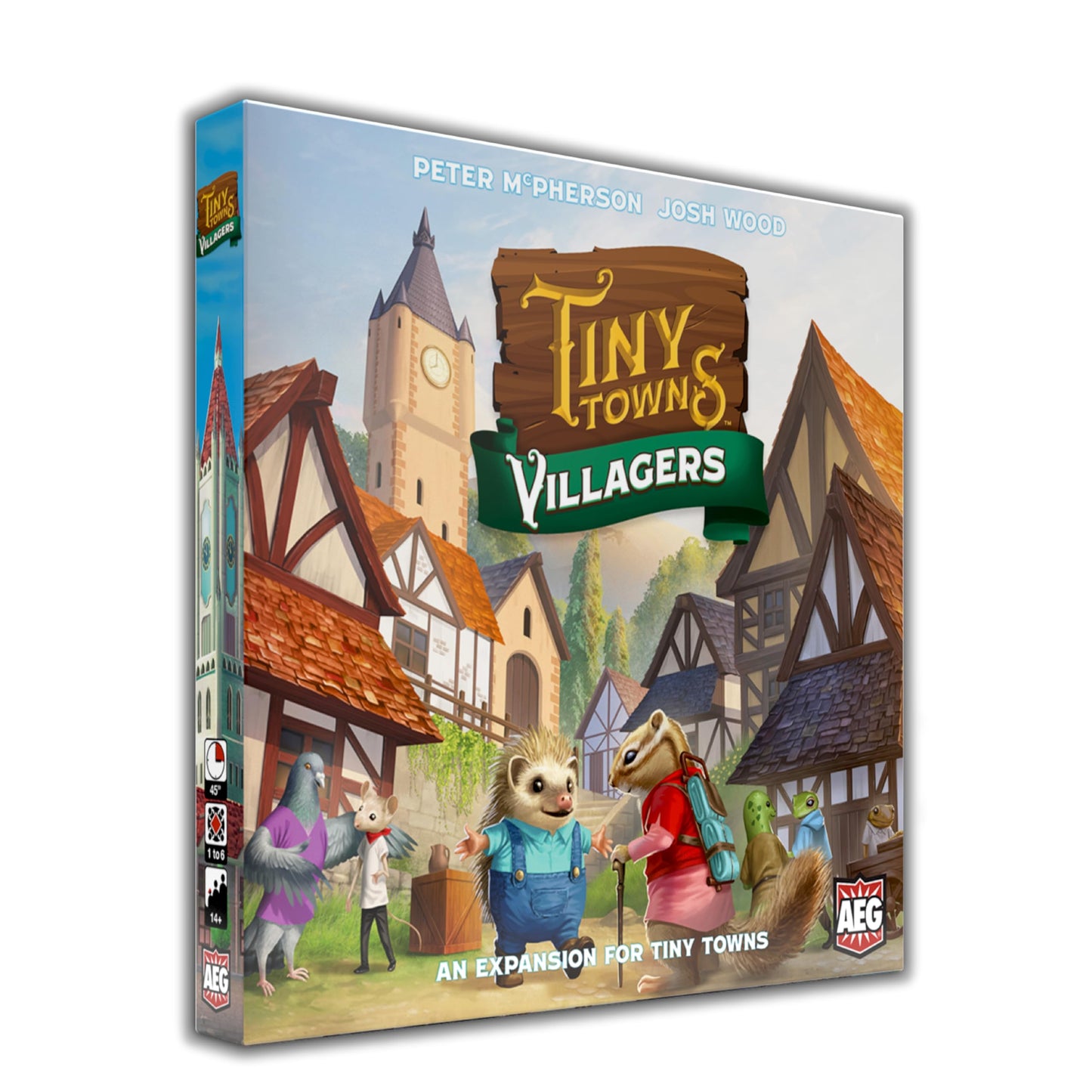 AEG Tiny Towns: Villagers Expansion – New Villagers, Buildings & Monuments | 1-6 Players | Ages 14+