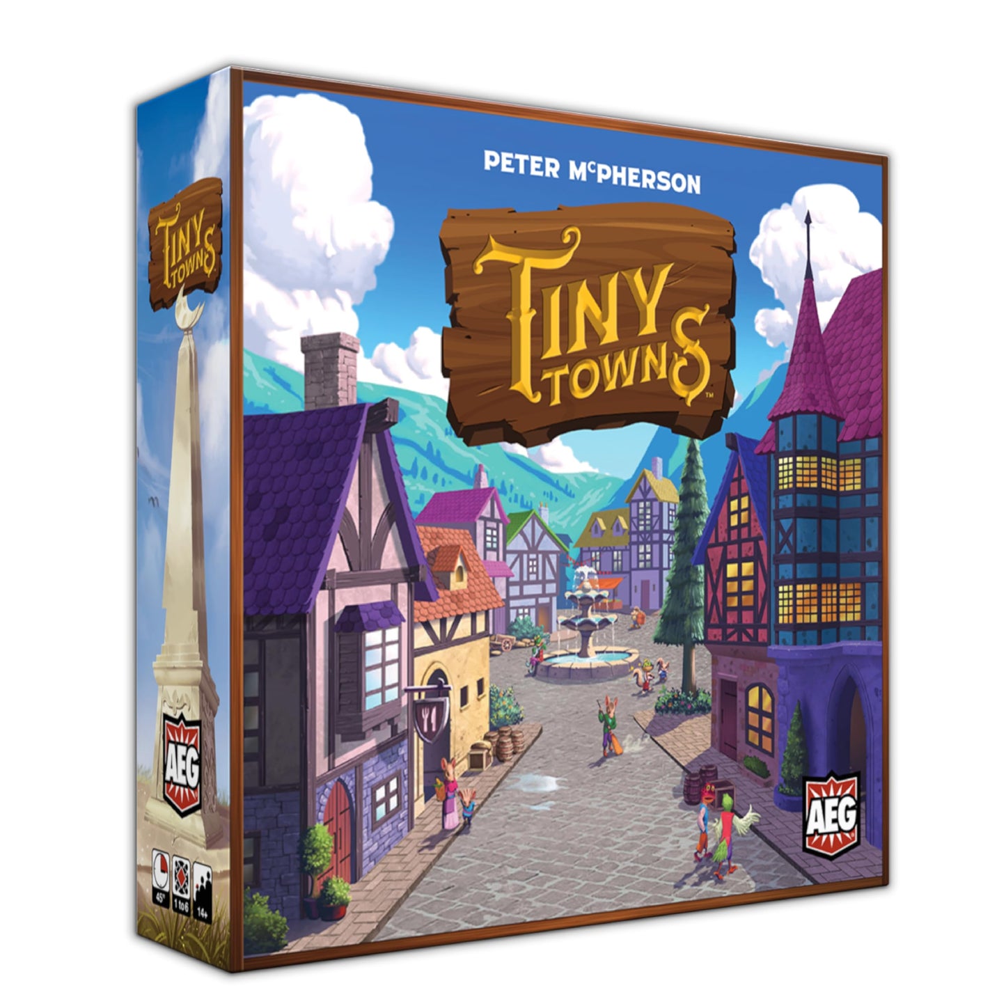 AEG Tiny Towns | Award-Winning Abstract Strategy Board Game for 1-6 Players