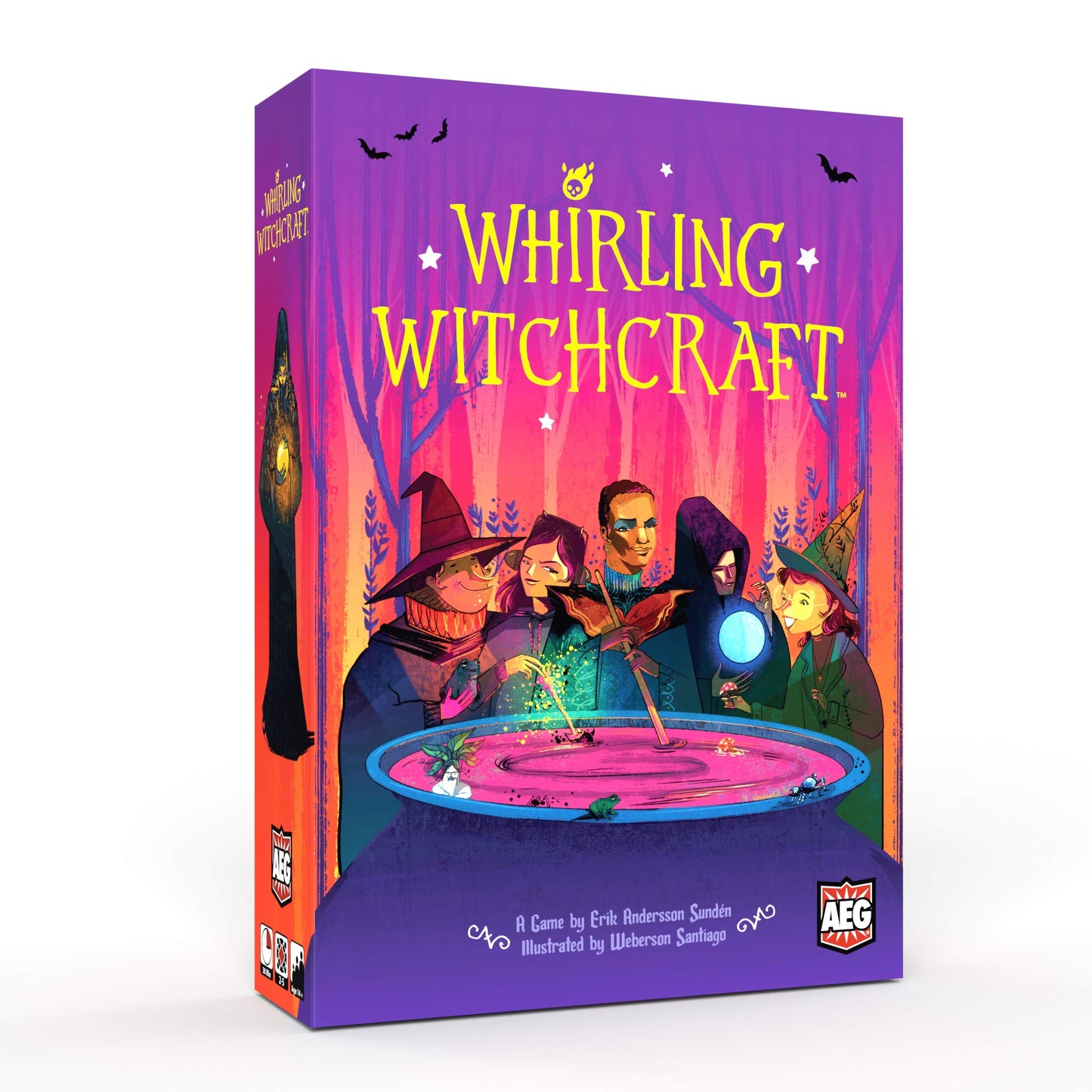 AEG Whirling Witchcraft | Use Recipes & Overflow Opponent’s Cauldron | Halloween Board Game for 2-5 Players (Ages 10+)