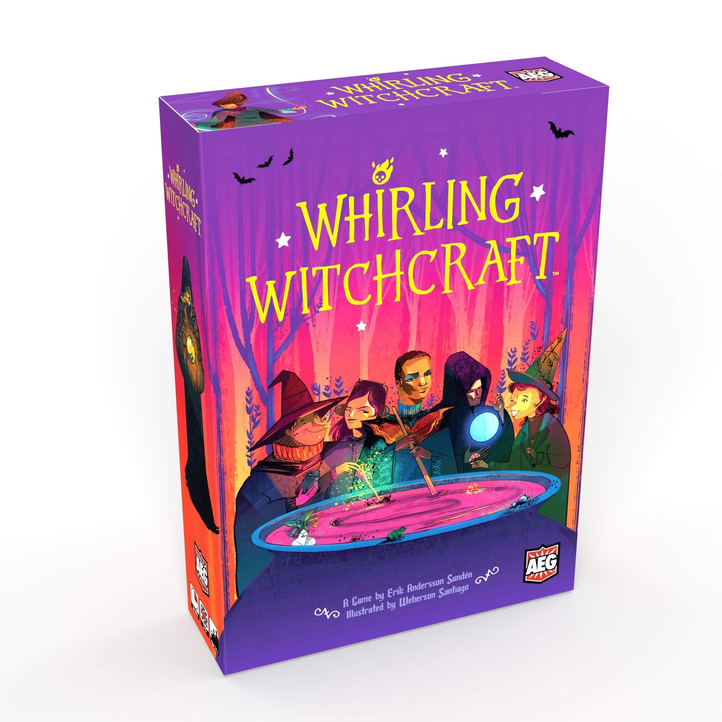 AEG Whirling Witchcraft | Use Recipes & Overflow Opponent’s Cauldron | Halloween Board Game for 2-5 Players (Ages 10+)