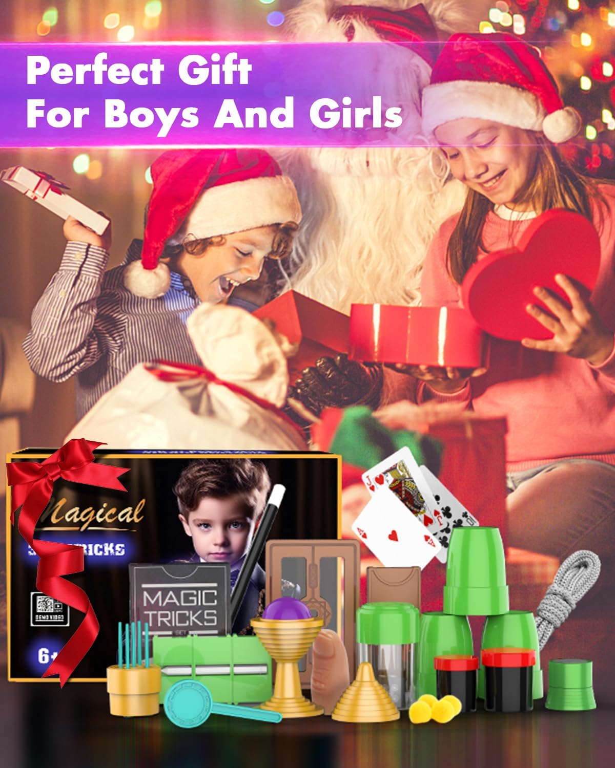 AEROQUEST Magic Kit for Kids – 300+ Tricks, Video Guides, Beginner Magician Set