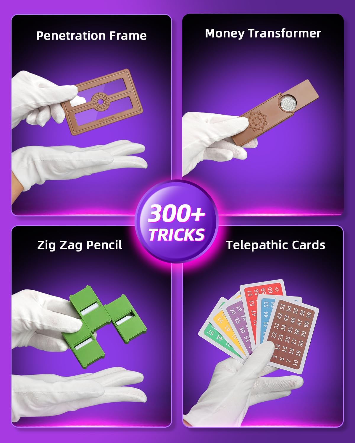 AEROQUEST Magic Kit for Kids – 300+ Tricks, Video Guides, Beginner Magician Set