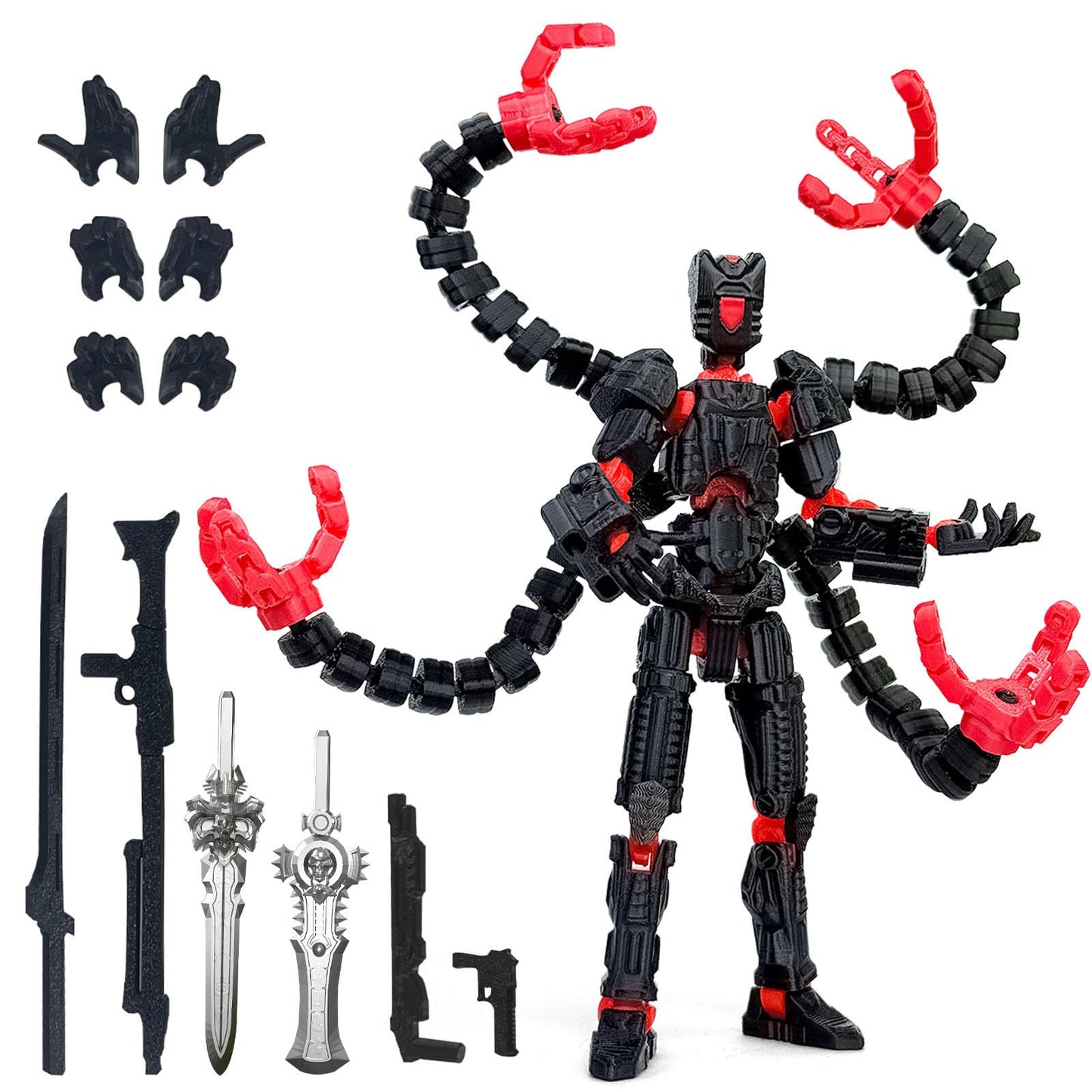 Aesinos T13 Assembly Completed Action Figure – 3D Printed Nova 13 Robot for Game Lovers