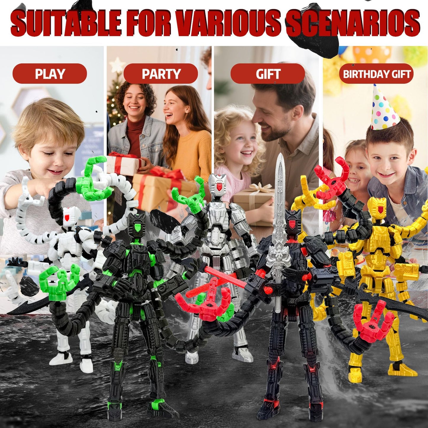 Aesinos T13 Assembly Completed Action Figure – 3D Printed Nova 13 Robot for Game Lovers