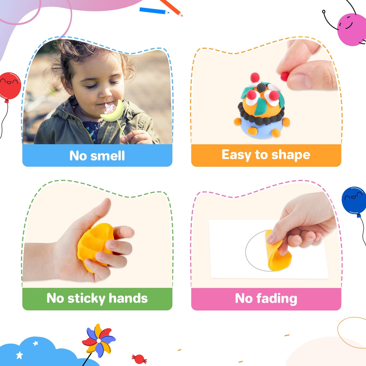Aestd-ST Air Dry Clay Kit — 42 Colors, Tools & Molds for Kids