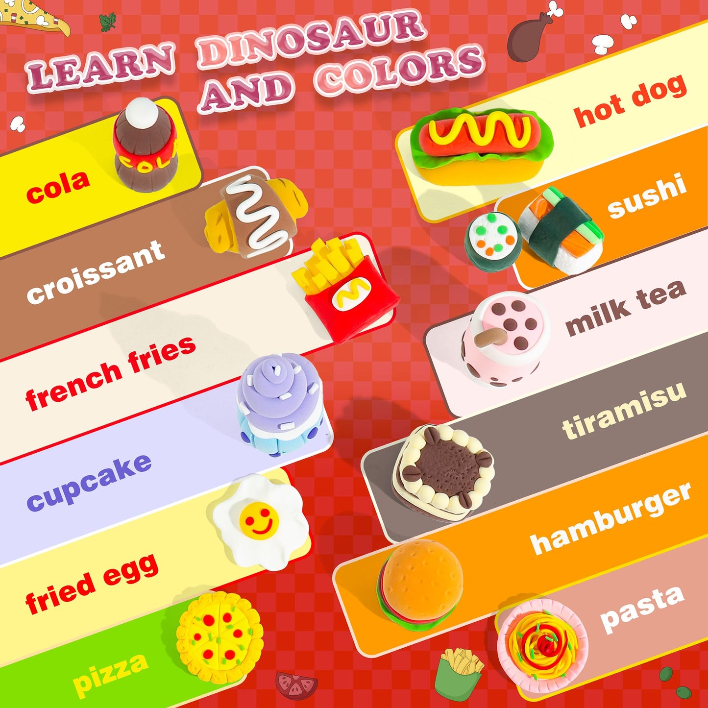 Air Dry Clay Kit - Food Toy Theme for Kids | Aestd-ST