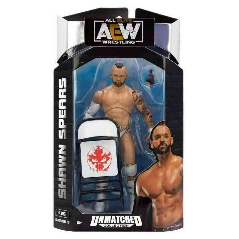 AEW Shawn Spears Unmatched Collection Series 5 Action Figure | Collectible Wrestling Figure