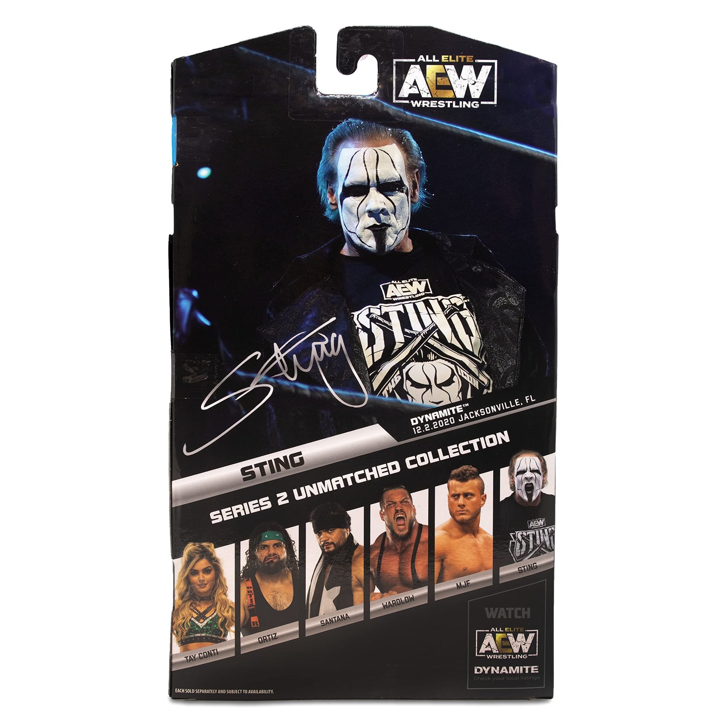AEW Sting 6-Inch Figure with Accessories | Unmatched Luminaries Series 2