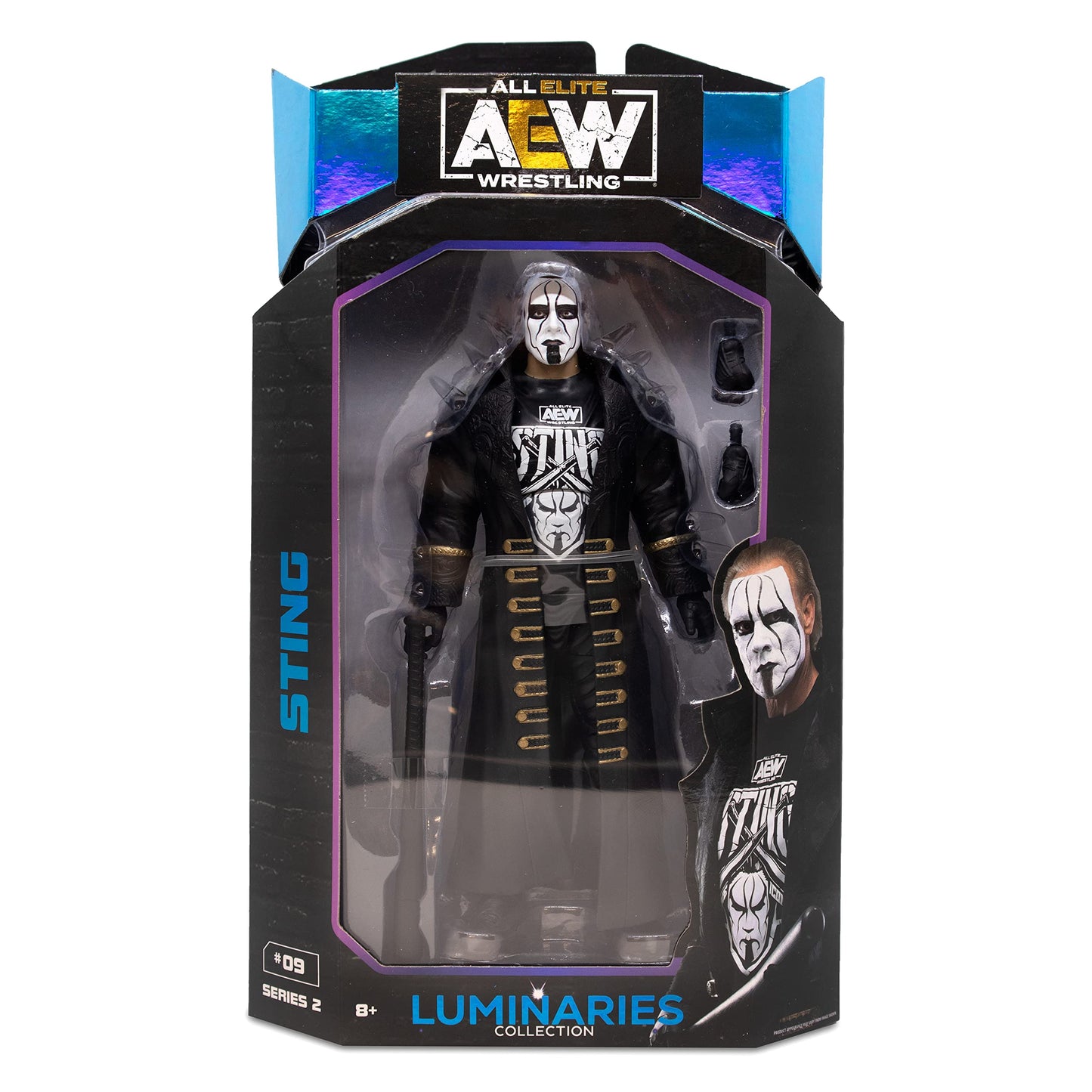 AEW Sting 6-Inch Figure with Accessories | Unmatched Luminaries Series 2