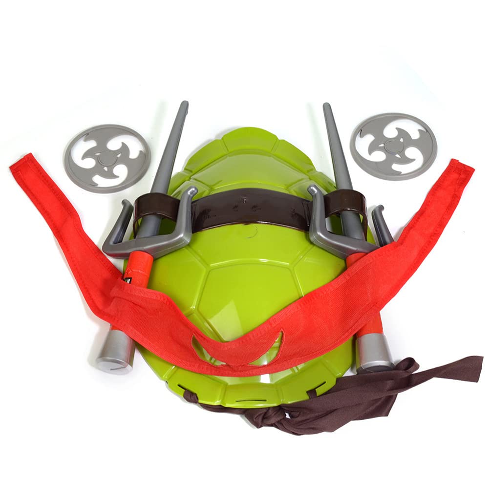 Aexfuma Turtle Shell Kids Costume – Red Ninja Hero Cosplay for Halloween & Parties