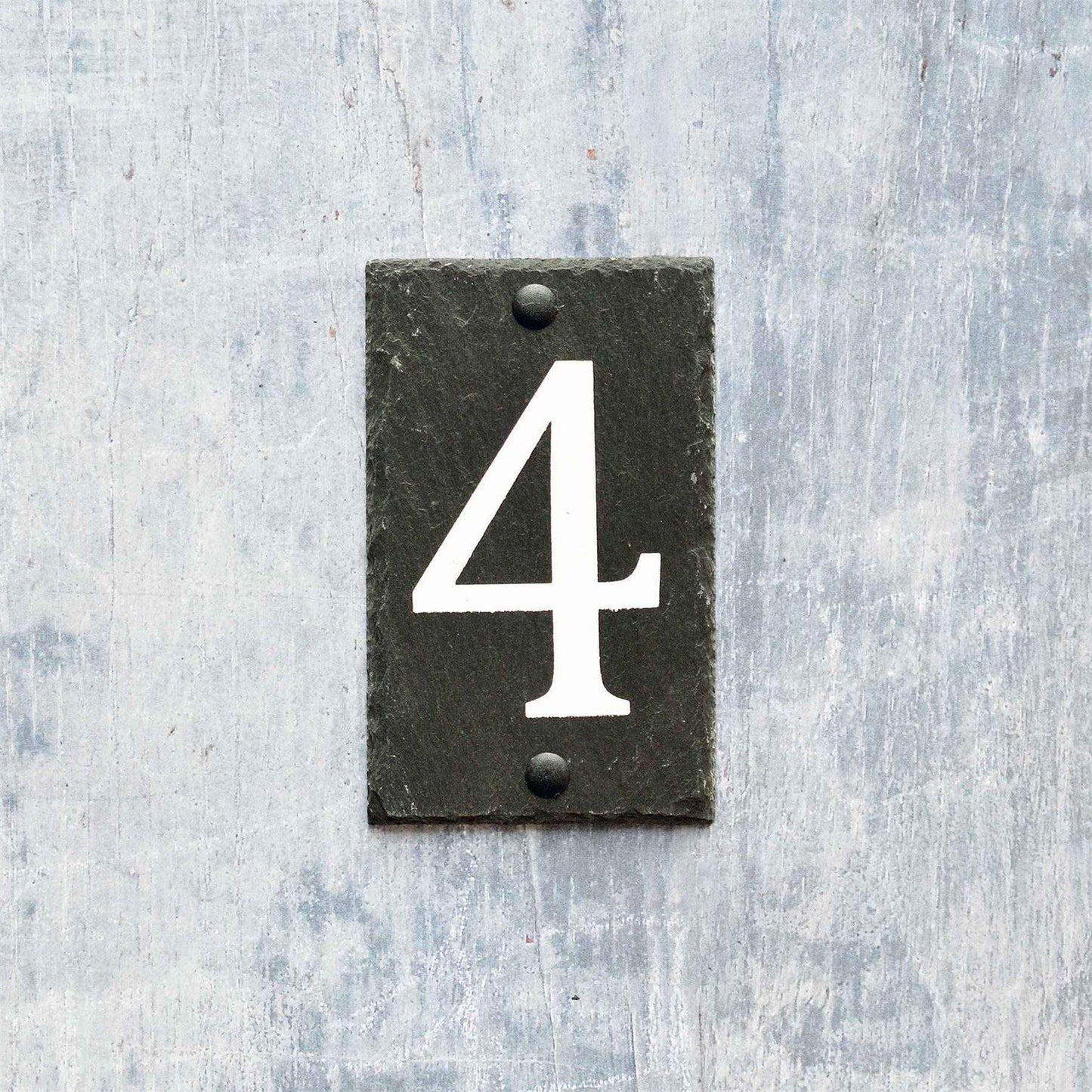 Number 4 Slate House Sign