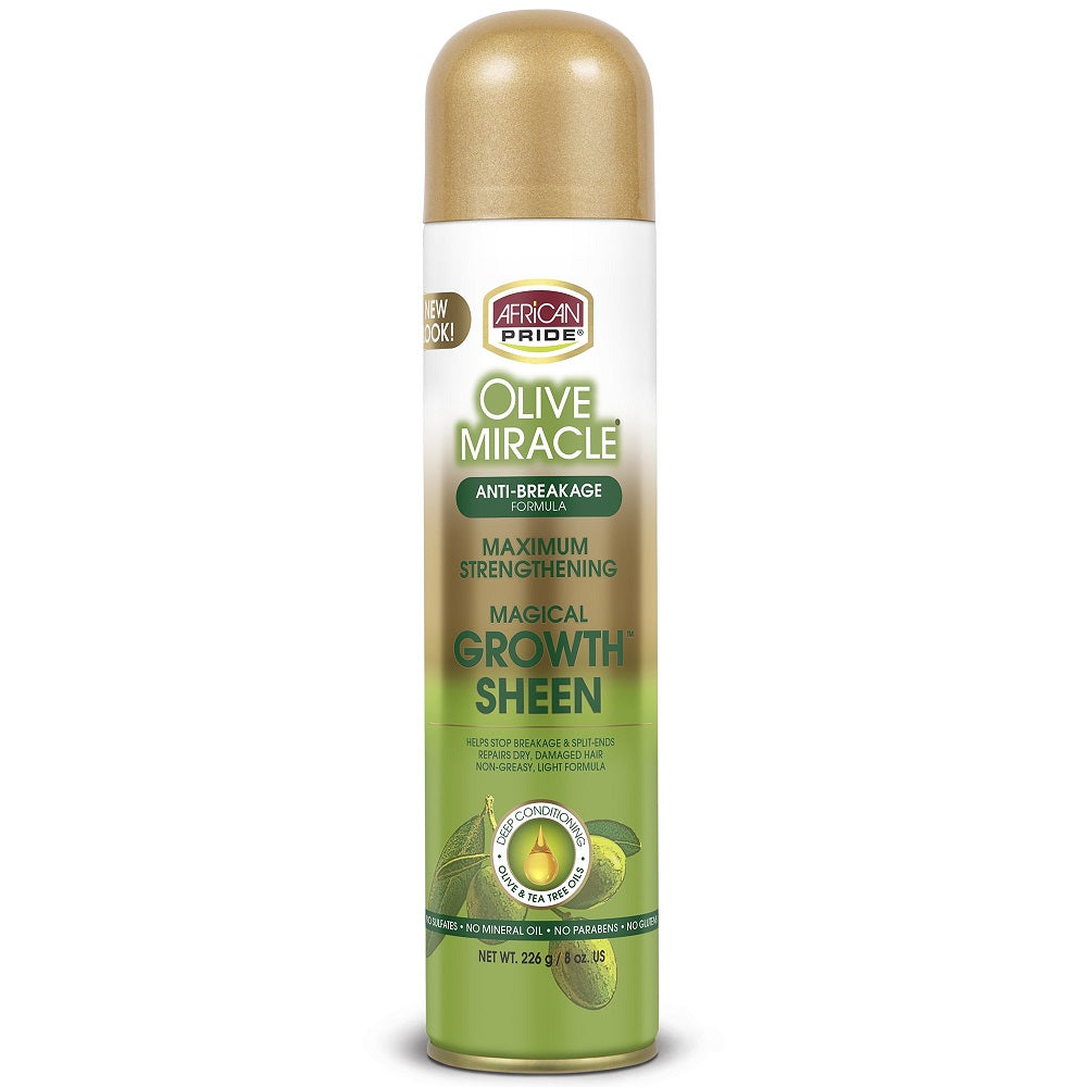 African Pride Olive Miracle Growth Sheen 8oz