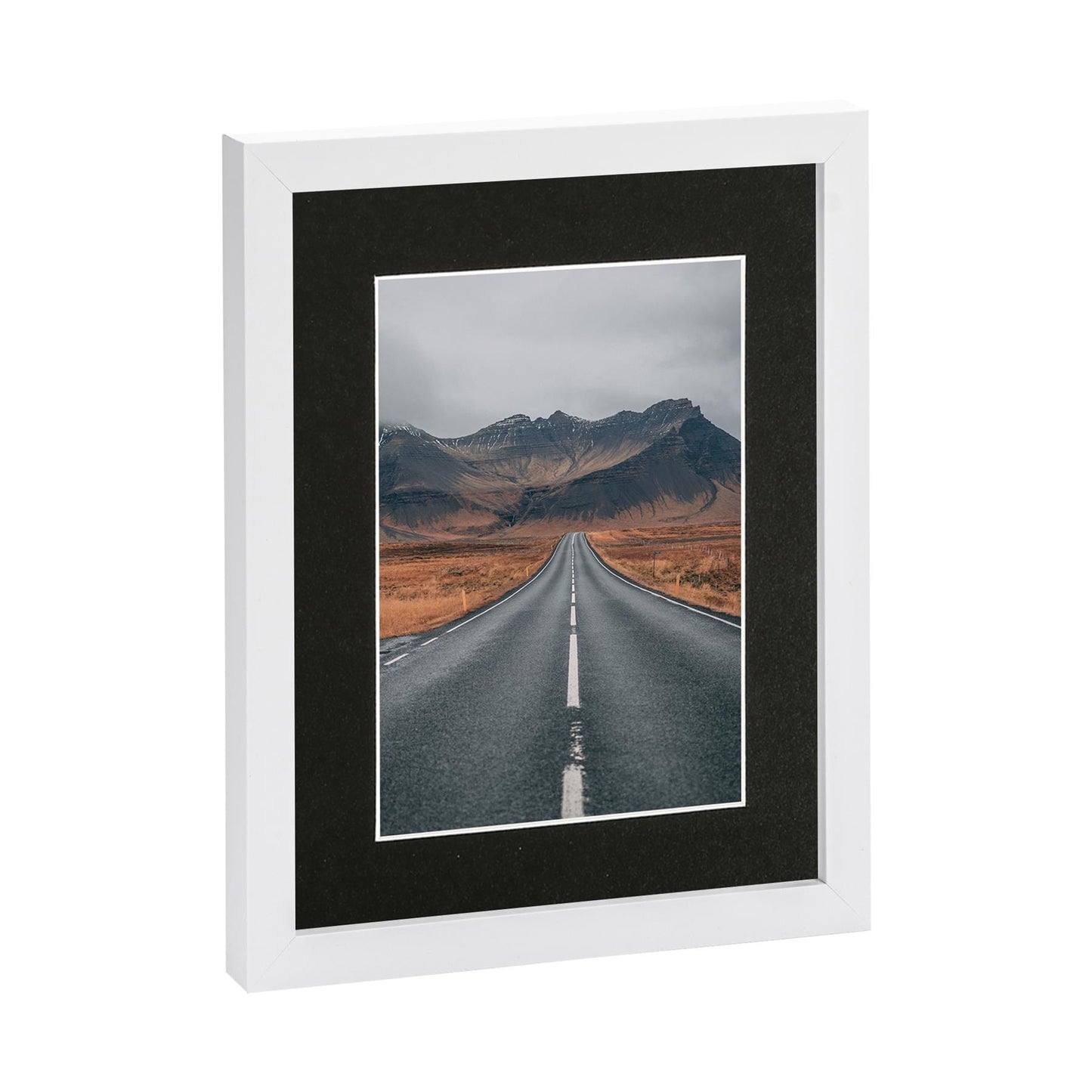 White 8" x 10" Photo Frame with 5" x 7" Mount