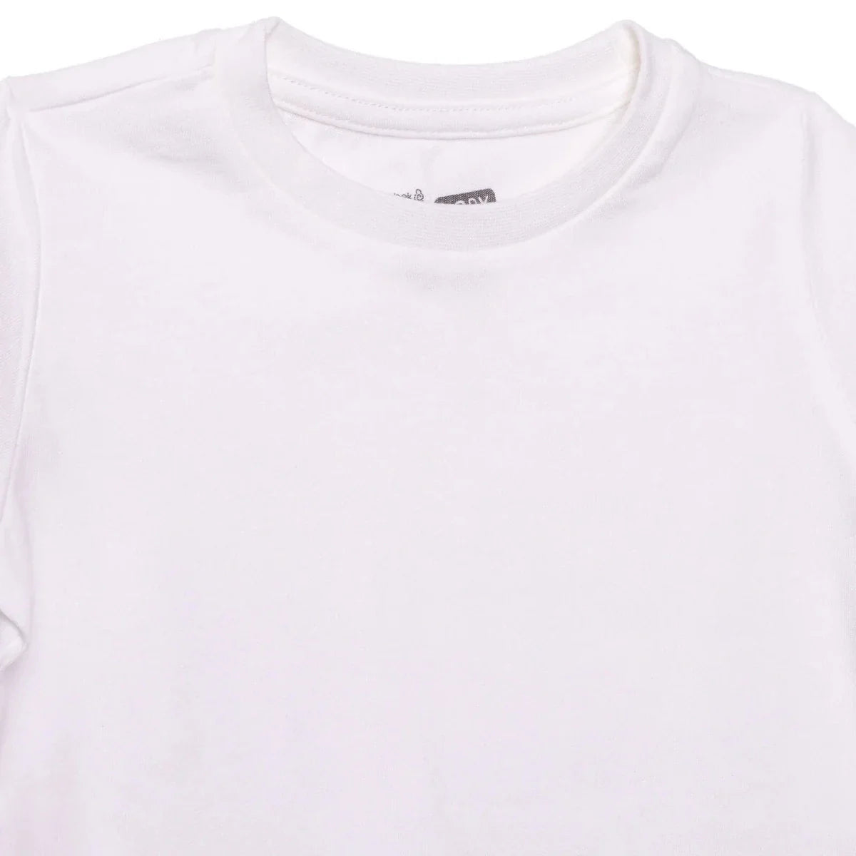HelloBaby Boys T-shirt Crew Neck Short Sleeve - White