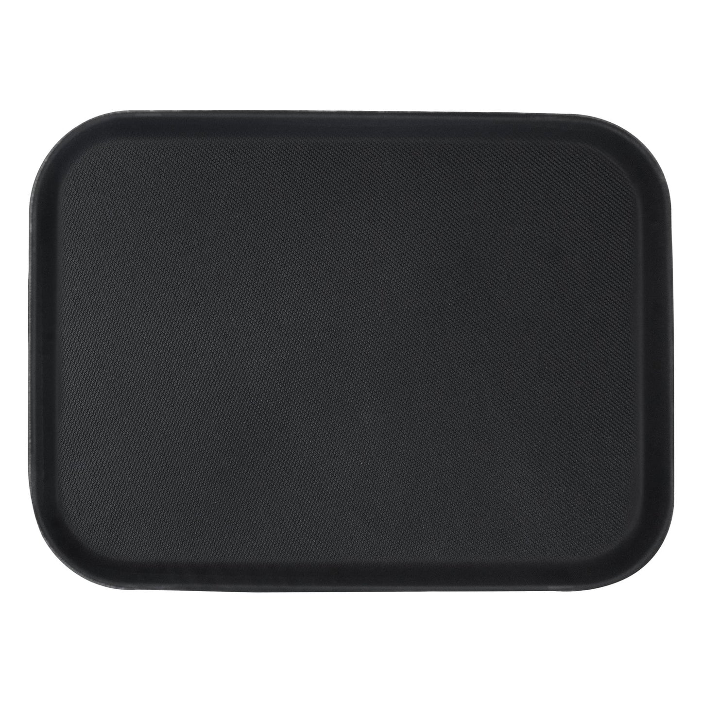 Black 56cm x 41cm Rectangle Non-Slip Serving Tray