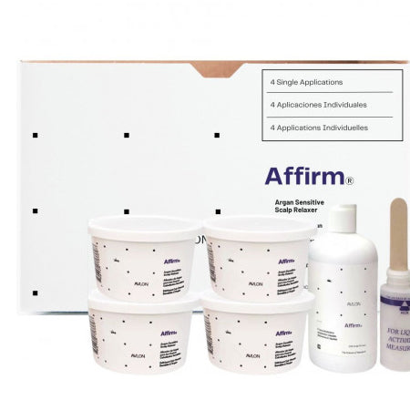 Affirm Argan Sensitive Scalp Relaxer: Gentle Straightening & Nourishment for Sensitive Scalps (4 Applications)