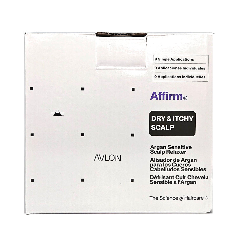 Affirm Dry & Itchy Sensitive Scalp Crème Relaxer for Soothing Relief & Smooth Hair for Sensitive Scalps (9 Applications)