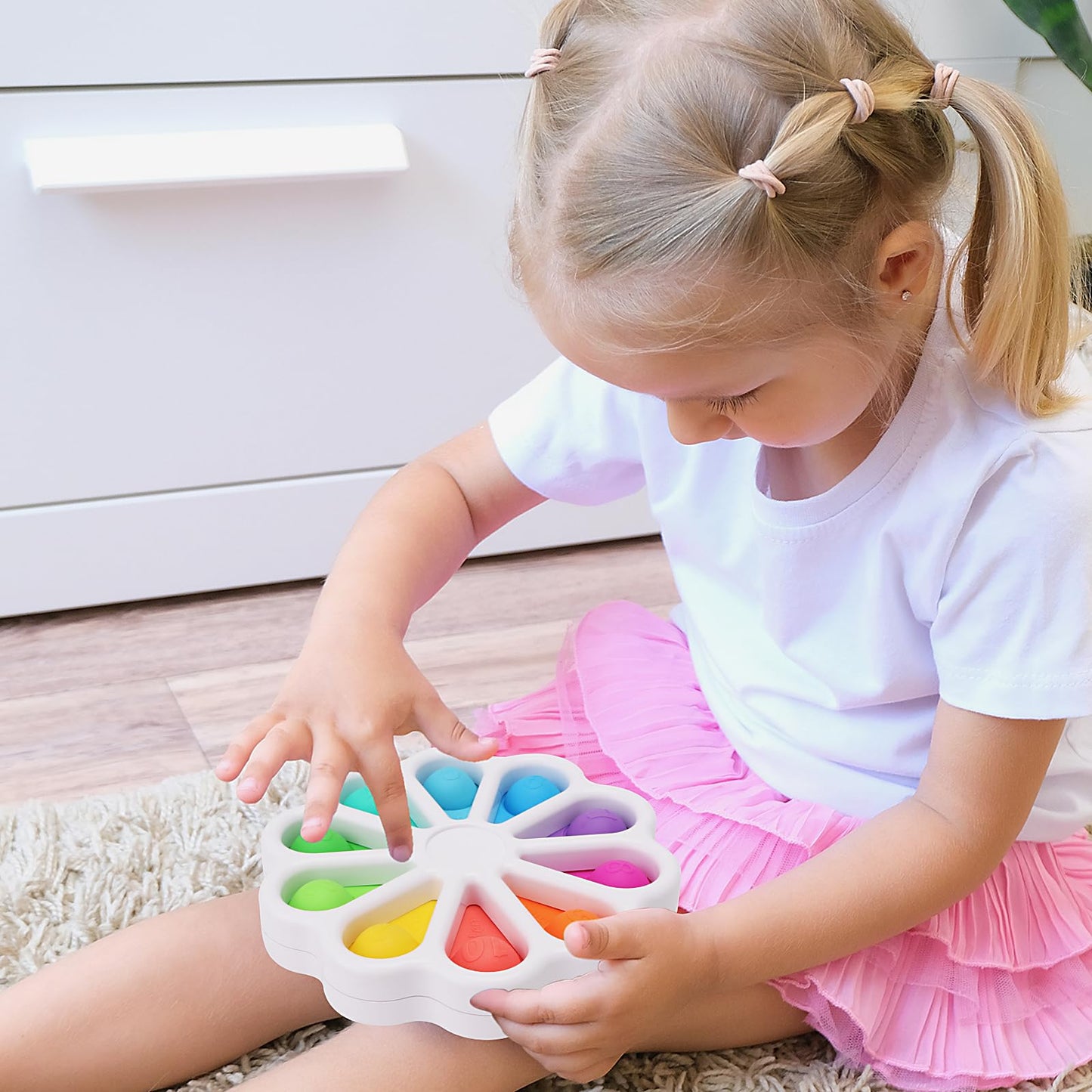 AFLUODN Pop Fidget Toys for Toddlers 1-3 | Sensory & Number Learning