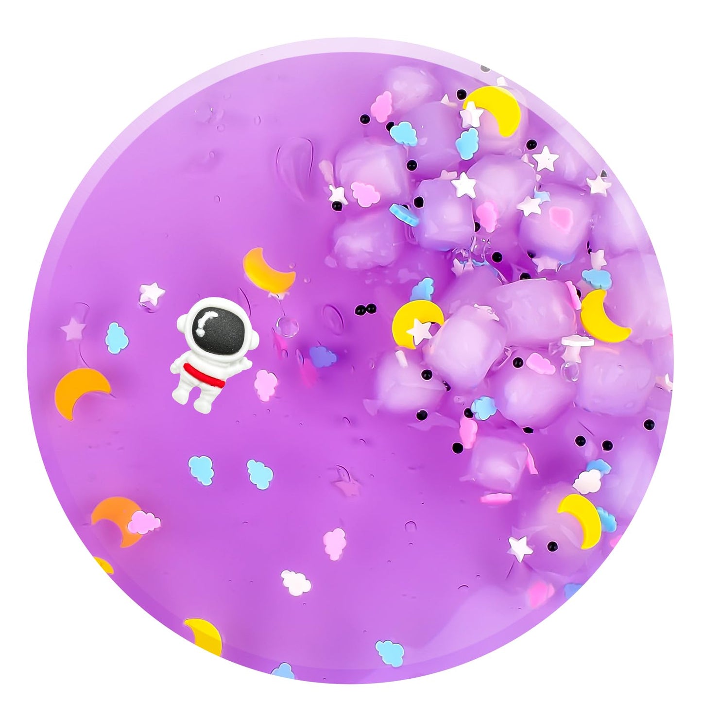 Afofall Prefilled Crystal Slime Pack – Mess-Free Purple Slime Toy for Kids | Easter Baskets & Party Favors