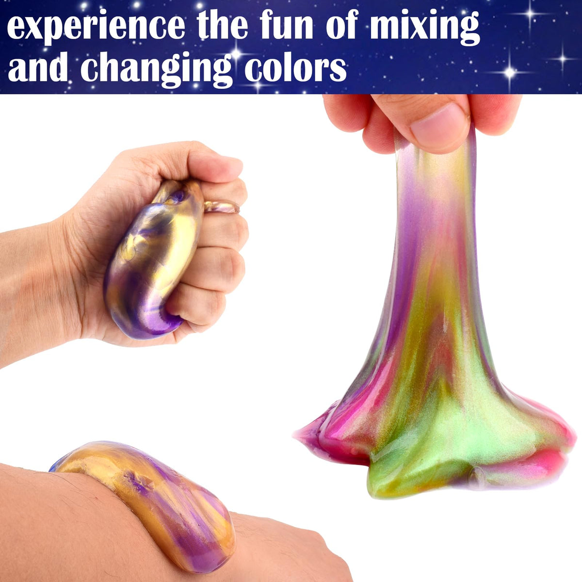 Afofall 32 Pack Galaxy Slime Kit – Mess-Free, Non-Sticky Slime for Parties, Gifts & Fun