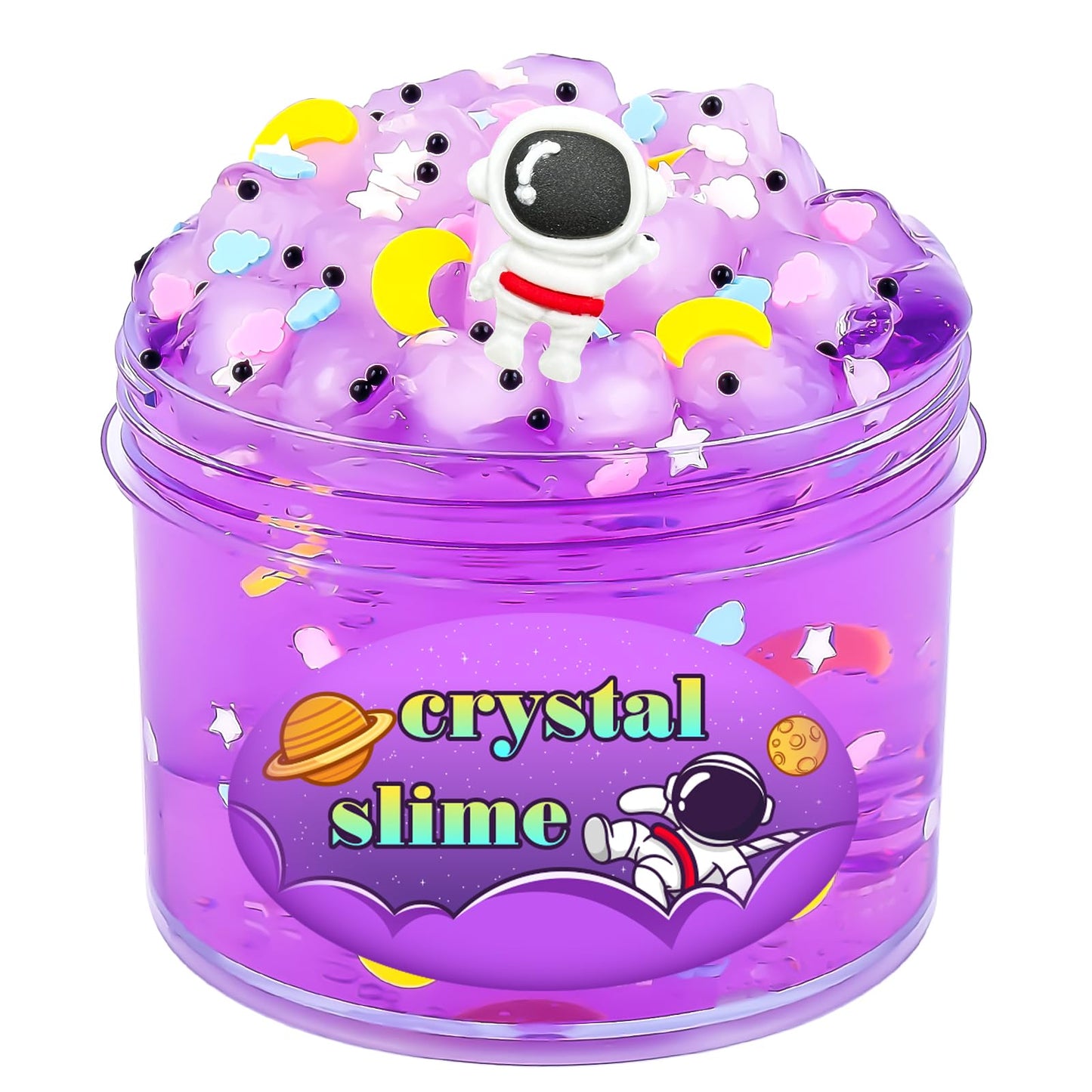 Afofall Prefilled Crystal Slime Pack – Mess-Free Purple Slime Toy for Kids | Easter Baskets & Party Favors