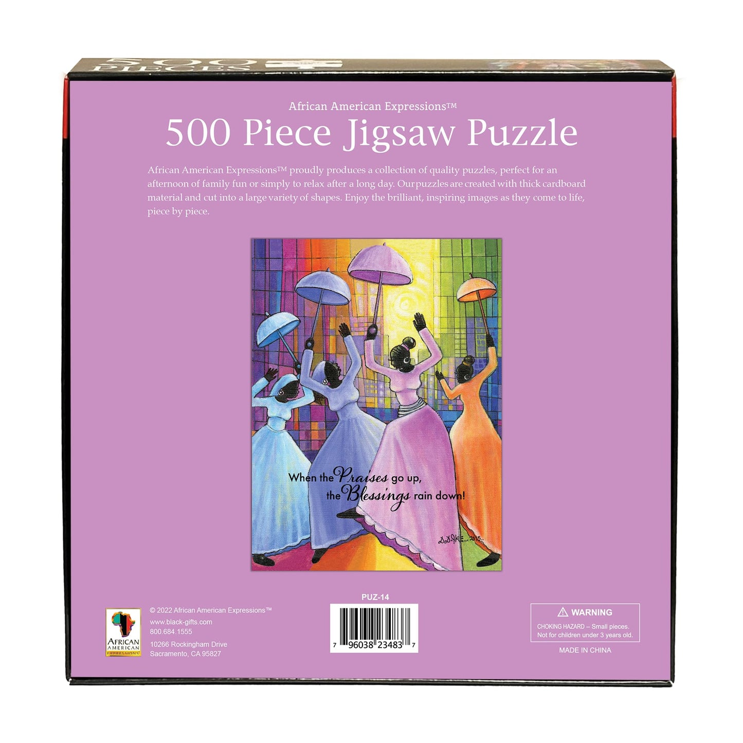 African American Expressions Praises Go Up Puzzle – 500-Piece Inspirational Jigsaw for Adults