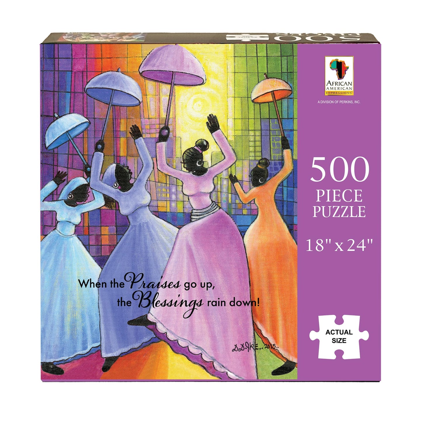 African American Expressions Praises Go Up Puzzle – 500-Piece Inspirational Jigsaw for Adults